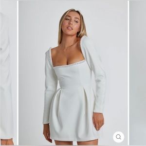 Odd Muse White Pearl Dress